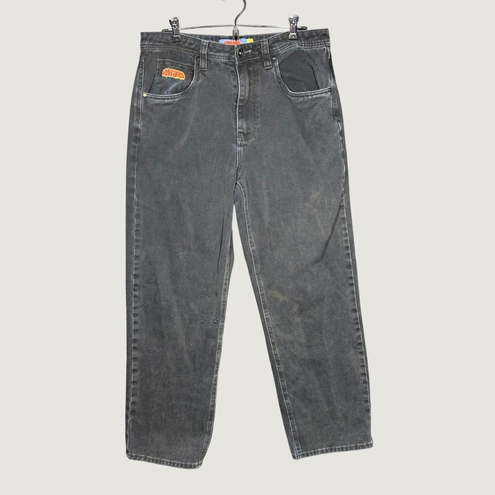 Empyre Relaxed Fit Jeans Mens 32 Faded Black Skate Denim Pants